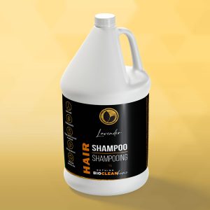 A ReThink BioClean's jug of shampoo.