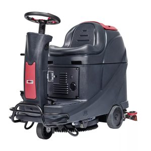 A Viper Venom AS530R floor scrubber dryer in black and red.