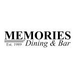 Memories Dining and Bar logo in black.